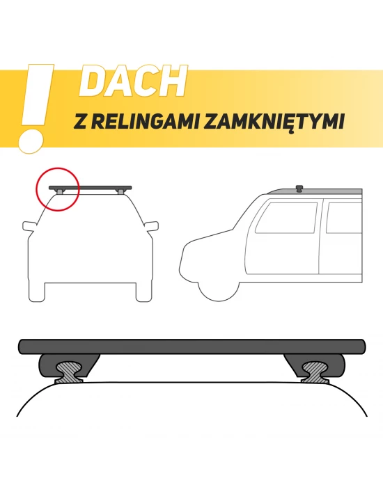 Bagażnik dachowy (belki) do Jaguar F-Pace SUV od 2016 - ADAMOT.pl
