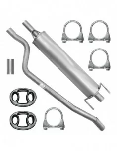 Tłumik środkowy Opel Combo Corsa C 09.2000-12.2011 1.4i 1.6i Furgon Kombivan Hatchback