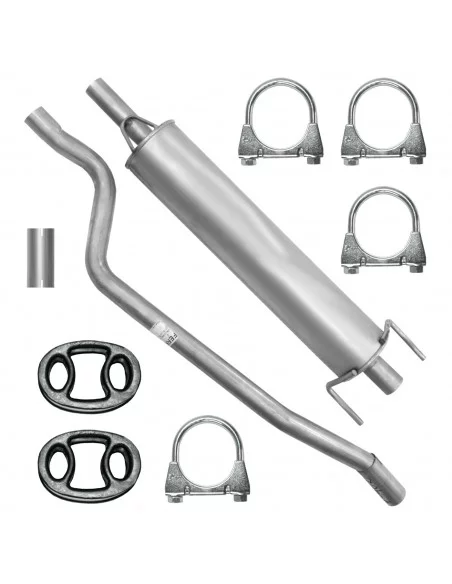 Tłumik środkowy Opel Combo Corsa C 09.2000-12.2011 1.4i 1.6i Furgon Kombivan Hatchback