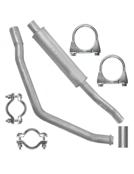 Tłumik środkowy Fiat Sedici I 1 06.2006-10.2014 1.6i Hatchback 2WD + 4WD