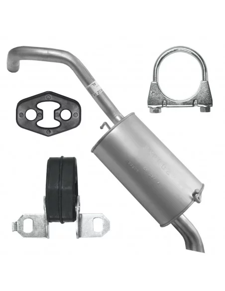 Tłumik końcowy Volkswagen Fox 1 I 5Z 04.2005-12.2010 1.4 TDI Hatchback