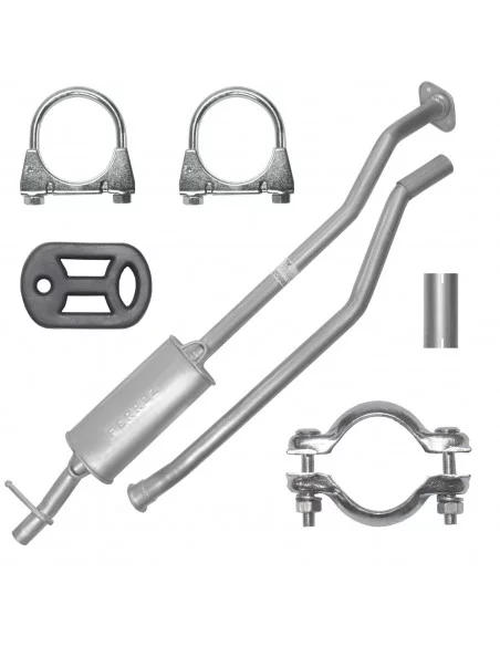 Tłumik środkowy Citroen Berlingo I 1 10.2003-11.2009 1.1i 1.4i 1.6i Furgon Kombivan