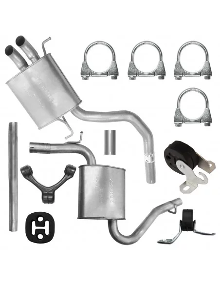 Zestaw tłumików Audi A4 B6 11.2000-12.2004 1.9 TDI Sedan Kombi Avant