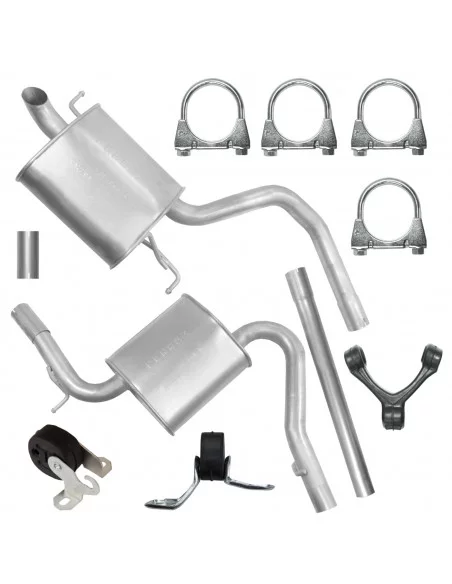 Zestaw tłumików Audi A4 B6 11.2000-12.2004 1.9 TDI Sedan Kombi Avant Zestaw tłumików Audi A4 B6 11.2000-12.2004 1.9 TDI Sedan Kombi Avant