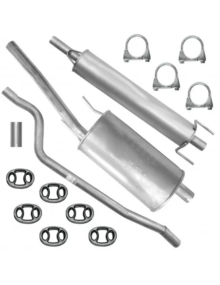 Zestaw tłumików Opel Combo Corsa C 09.2000-12.2011 1.4i 1.6i Furgon Kombivan Hatchback