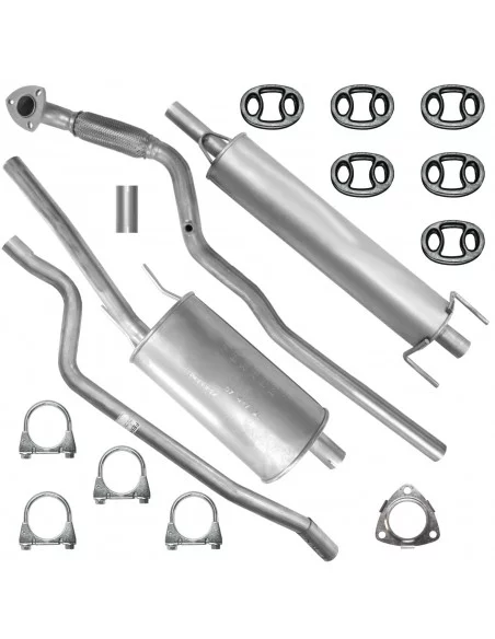 Zestaw tłumików Opel Combo Corsa C 09.2000-12.2011 1.4i 1.6i Furgon Kombivan Hatchback