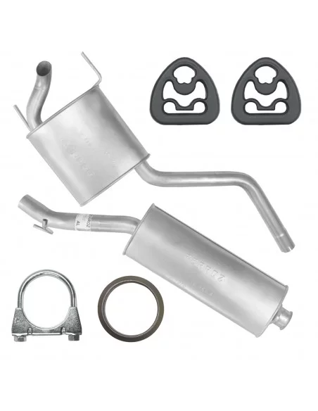 Zestaw tłumików Mercedes C C200 C220 C250 W202 T202 03.1993-05.2000 2.0 D 2.2 D 2.5 D Sedan Kombi