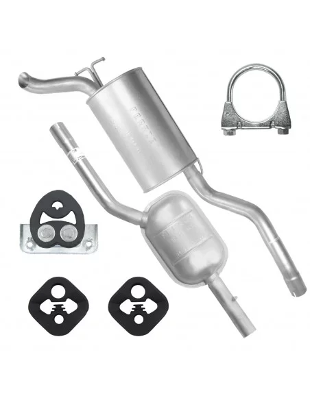 Zestaw tłumików Mercedes E E200 E220 E230 W210 06.1995-03.2002 2.0 2.0 D 2.2 D 2.3 2.5 D Sedan