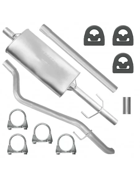 Zestaw tłumików Mercedes Sprinter 210 212 310 312 I 1 01.1995-04.2000 2.9 TD Furgon Minibus LWB 3550 mm