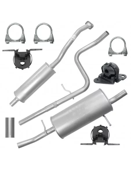 Zestaw tłumików Citroen C3 + Pluriel I 1 02.2002-12.2009 1.4i Hatchback Cabrio