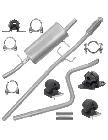 Zestaw tłumików Citroen C3 + Pluriel I 1 02.2002-12.2009 1.4 HDI Hatchback Cabrio