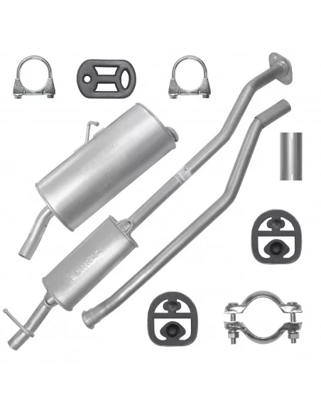 Zestaw tłumików Citroen Berlingo I 1 10.2003-11.2009 1.1i 1.4i 1.6i Kombivan