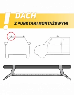 Bagażnik belki dachowe do Opel Astra 2
