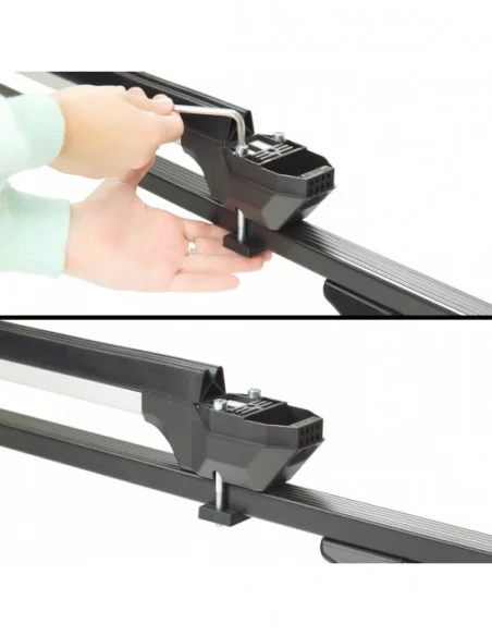 Aluminiowy uchwyt na narty lub snowboard HAKR