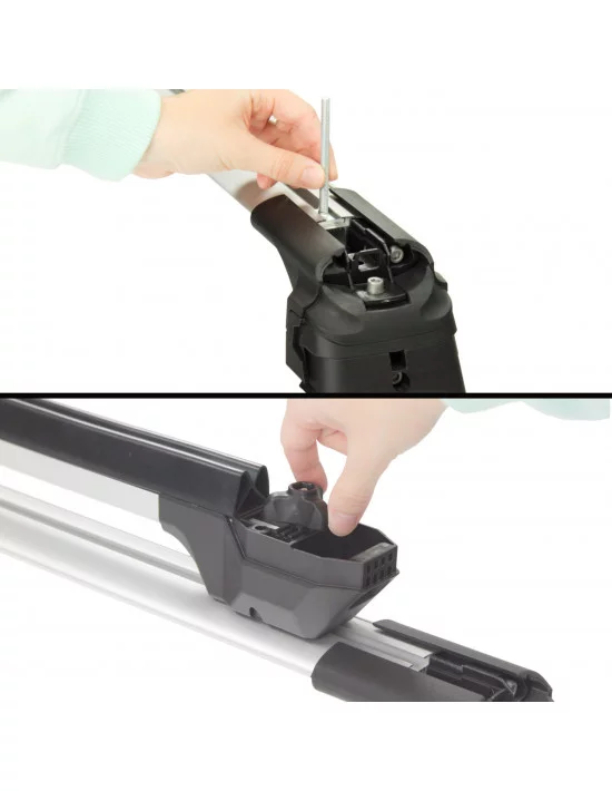 Aluminiowy uchwyt na narty lub snowboard HAKR