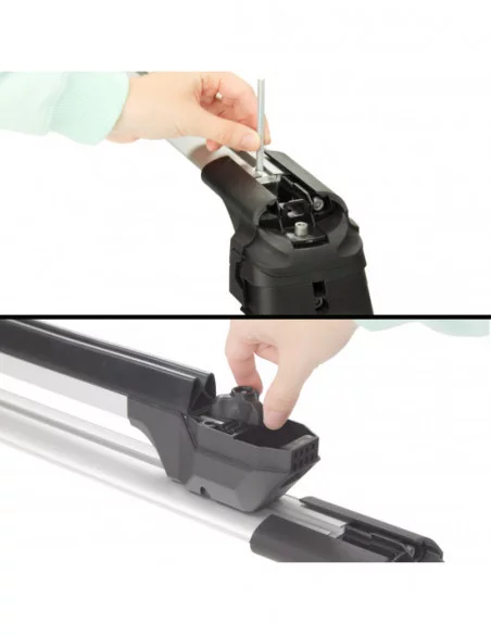 Aluminiowy uchwyt na narty lub snowboard HAKR