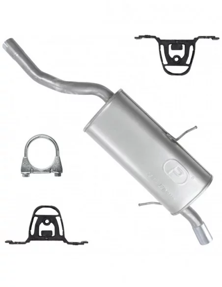 Tłumik końcowy BMW Seria 3 E46 1.6 1.9 Sedan Kombi Coupe Tłumik końcowy BMW Seria 3 E46 1.6 1.9 Sedan Kombi Coupe