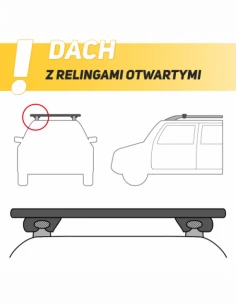 Bagażnik belki dachowe do Skoda Roomster 2