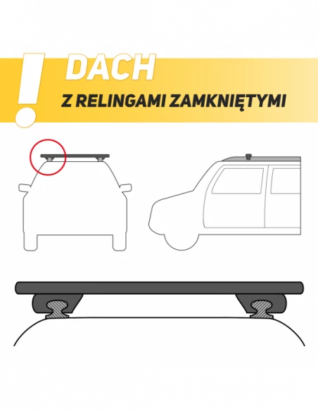 Bagażnik belki dachowe do Mercedes E-Klasa