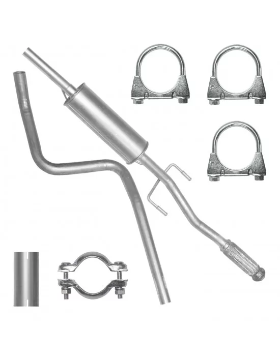 Tłumik środkowy Peugeot 207 02.2006-12.2015 1.4i 1.6i Hatchback Kombi Cabrio