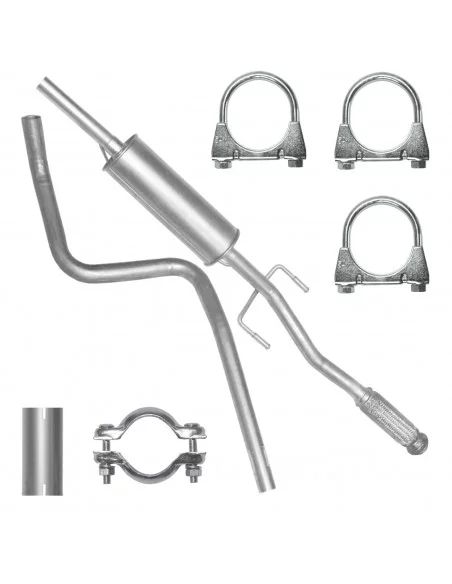 Tłumik środkowy Peugeot 207 02.2006-12.2015 1.4i 1.6i Hatchback Kombi Cabrio