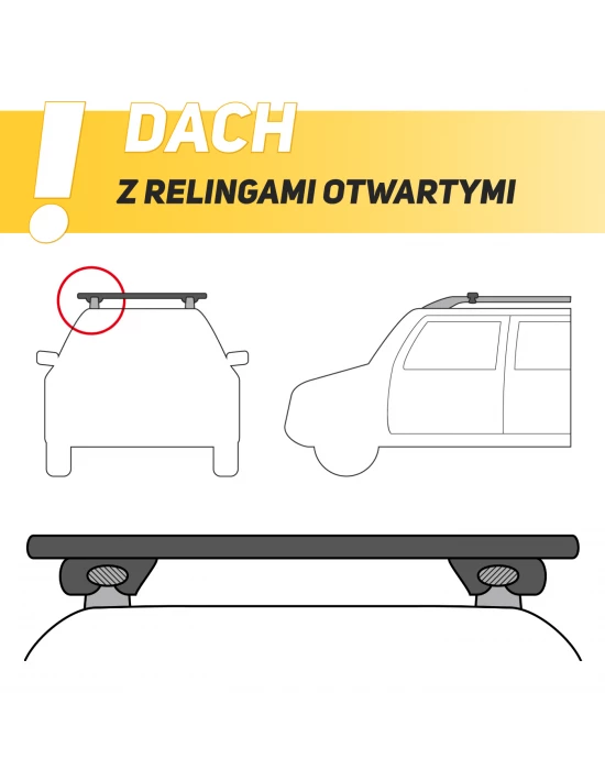 Bagażnik belki dachowe do Toyota Corolla