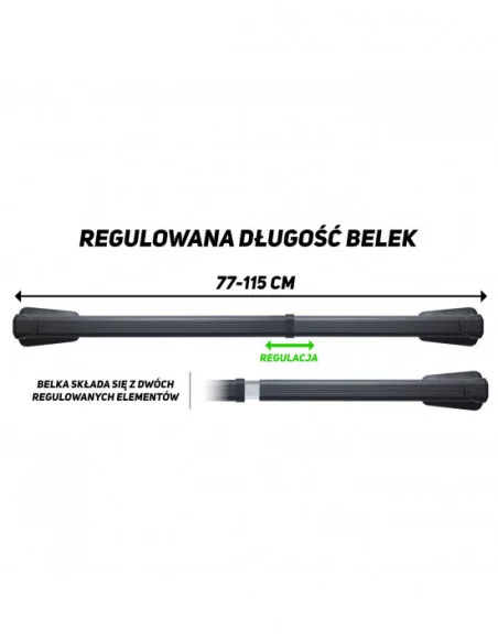 Bagażnik belki dachowe do Skoda Roomster Bagażnik belki dachowe do Skoda Roomster