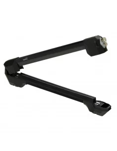 Czarny aluminiowy uchwyt na narty lub snowboard HAKR 2