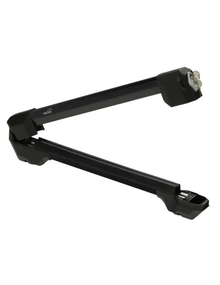 Czarny aluminiowy uchwyt na narty lub snowboard HAKR