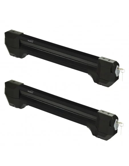 Czarny aluminiowy uchwyt na narty lub snowboard HAKR