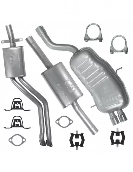 Zestaw tłumików BMW Seria 3 E46 2.0 2.5 2.8 Sedan Kombi Touring Coupe Zestaw tłumików BMW Seria 3 E46 2.0 2.5 2.8 Sedan Kombi Touring Coupe