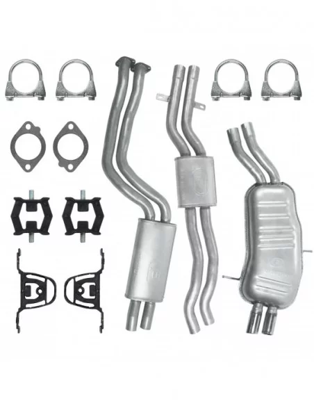 Zestaw tłumików BMW Seria 3 E46 2.2 2.5 3.0 Sedan Kombi Touring Coupe Zestaw tłumików BMW Seria 3 E46 2.2 2.5 3.0 Sedan Kombi Touring Coupe