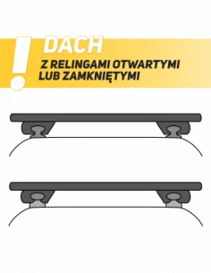 Aluminiowy bagażnik dachowy G3 Clop OUTLET 2