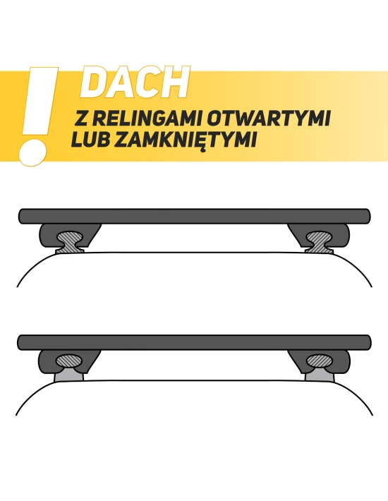 Aluminiowy bagażnik dachowy G3 Clop OUTLET