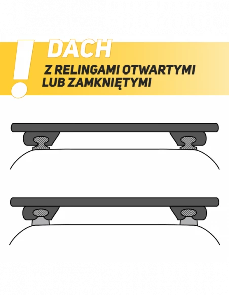 Aluminiowy bagażnik dachowy G3 Clop OUTLET