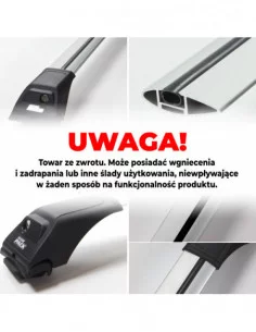 Aluminiowy bagażnik dachowy Inter Pack Quiet OUTLET