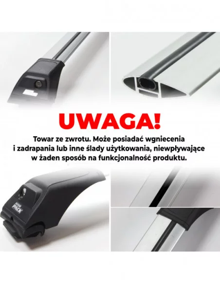 Aluminiowy bagażnik dachowy Inter Pack Quiet OUTLET