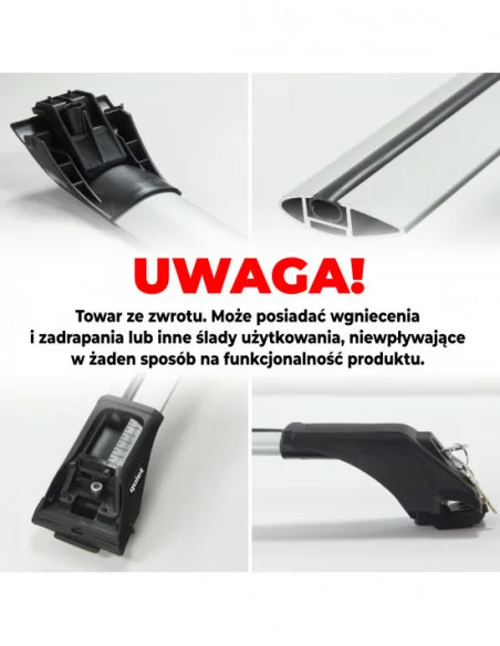 Aluminiowy bagażnik dachowy Inter Pack Quiet OUTLET