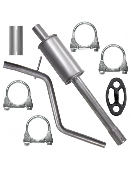 Tłumik środkowy Dacia Sandero / Sandero Stepway 1 I 12.2007-06.2013 1.4 1.6 Hatchback 2WD