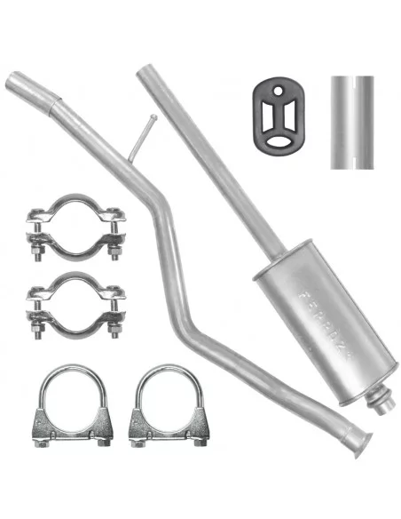 Tłumik środkowy Peugeot 206 CC 01.1998-12.2009 1.6 CC Cabrio