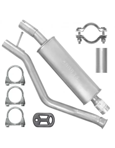 Tłumik środkowy Peugeot 206 CC 01.1998-12.2009 2.0 CC Cabrio