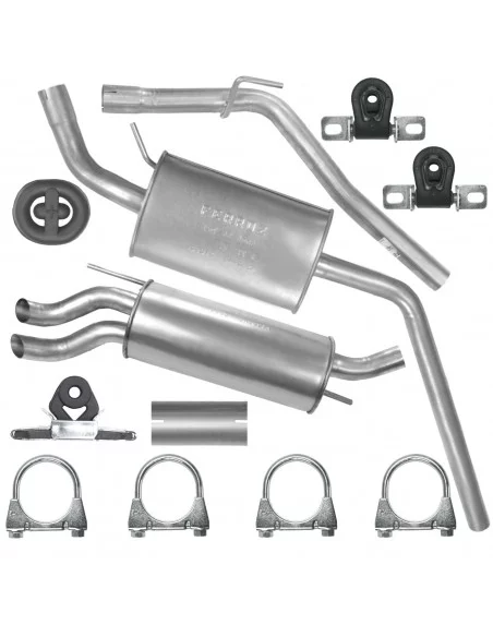 Zestaw tłumików Volkswagen Transporter T4 01.1996-07.2003 1.9 TD Skrzynia SWB