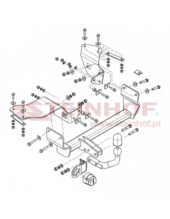 Hak holowniczy Steinhof A-035 do Alfa Romeo 147