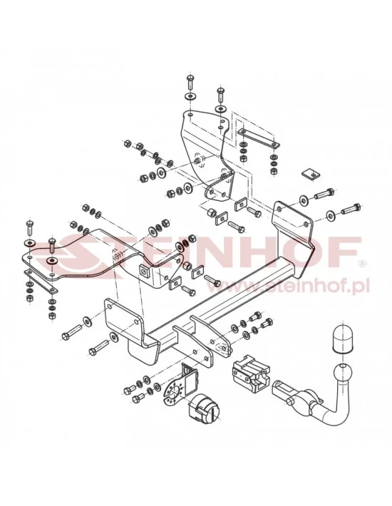 Hak holowniczy Steinhof A-036 do Alfa Romeo 147