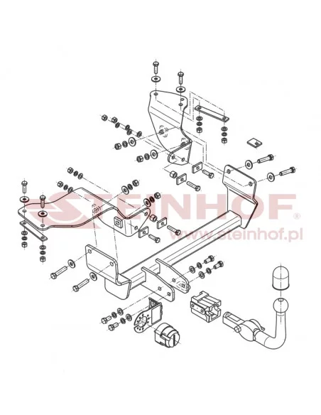 Hak holowniczy Steinhof A-036 do Alfa Romeo 147