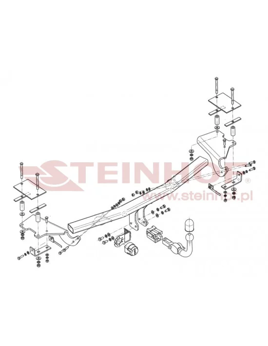 Hak holowniczy Steinhof A-038 do Alfa Romeo 159 Hak holowniczy Steinhof A-038 do Alfa Romeo 159