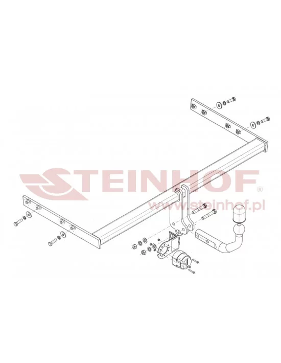 Hak holowniczy Steinhof A-066 do Audi A3
