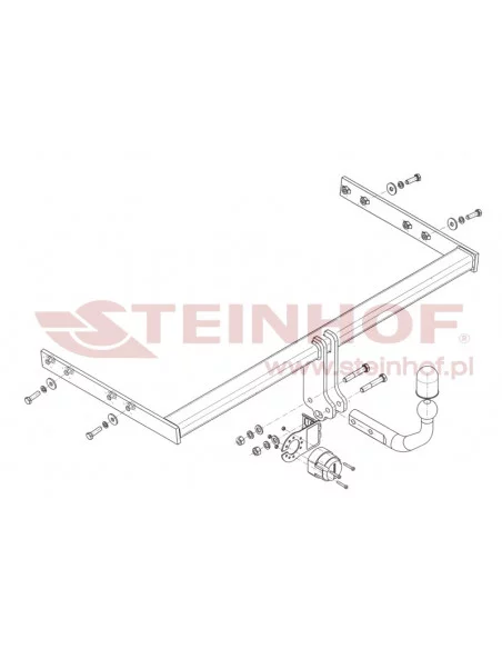 Hak holowniczy Steinhof A-066 do Audi A3