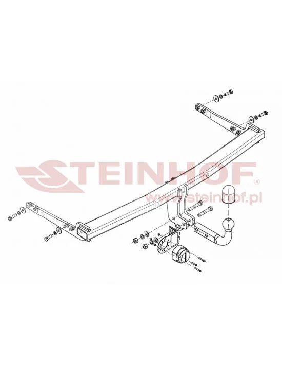Hak holowniczy Steinhof V-062 do Audi A3