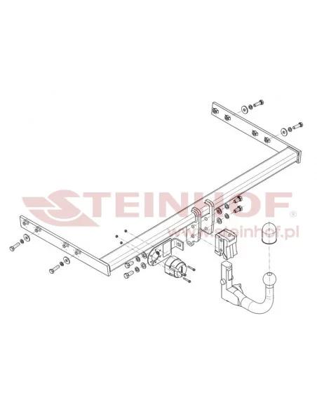 Hak holowniczy Steinhof A-067 do Audi A3 Sportback